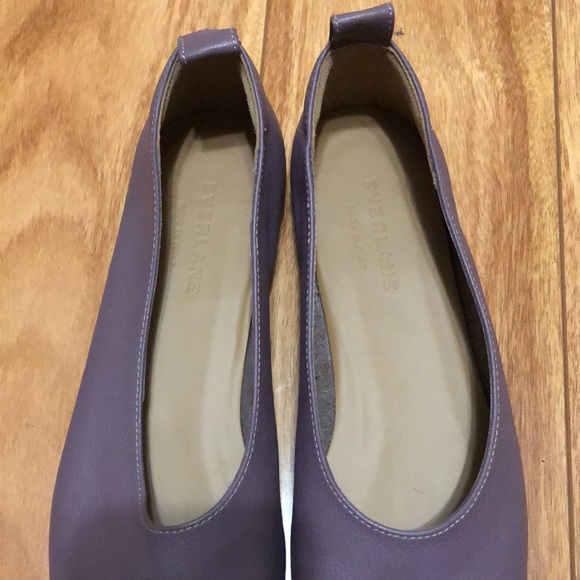 Everlane Italian leather day glove flats in mauve purple - Picture 4 of 7